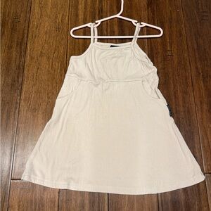 Little Bipsy Cream Ribbed Top